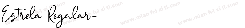 Estrela Regular字体转换